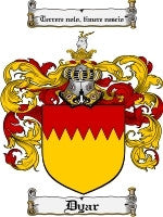 Dyar coat of arms family crest download