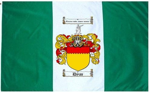 Dyas family crest coat of arms flag
