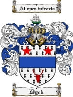 Dyck coat of arms family crest download