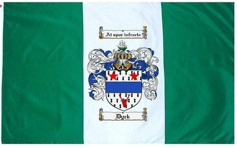 Dyck family crest coat of arms flag