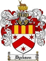 Dyckson coat of arms family crest download