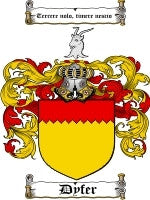 Dyfer coat of arms family crest download