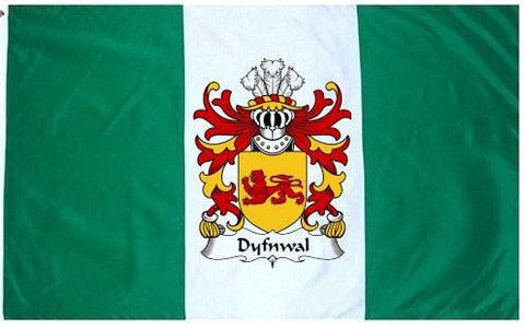 Dyfnwal family crest coat of arms flag