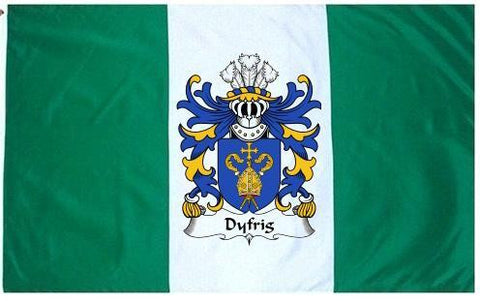 Dyfrig family crest coat of arms flag