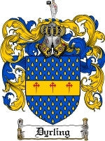 Dyrling coat of arms family crest download