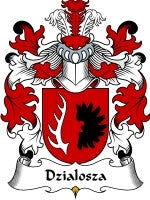 Dzialosza coat of arms family crest download