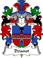 Dzianot coat of arms family crest download