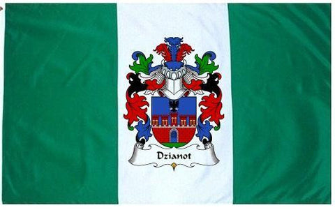 Dzianot family crest coat of arms flag