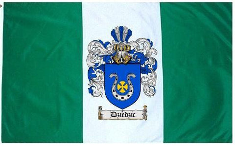 Dziedzic family crest coat of arms flag