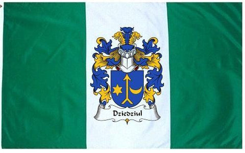 Dziedziul family crest coat of arms flag
