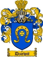 Dziewit coat of arms family crest download