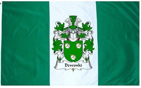 Dzwonki family crest coat of arms flag