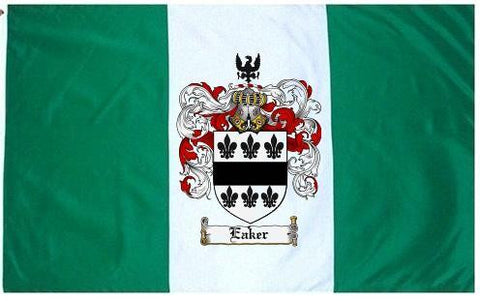 Eaker family crest coat of arms flag