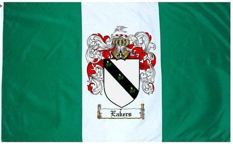 Eakers family crest coat of arms flag