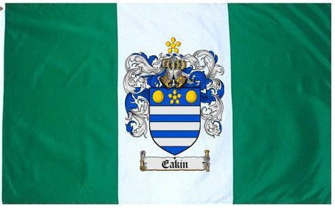 Eakin family crest coat of arms flag