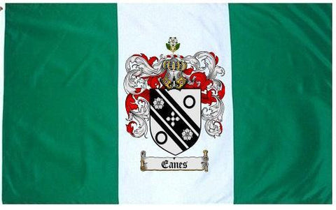 Eanes family crest coat of arms flag