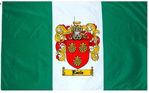 Earle family crest coat of arms flag