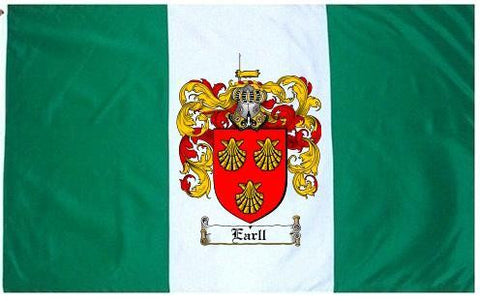 Earll family crest coat of arms flag
