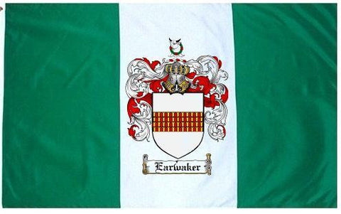 Earwaker family crest coat of arms flag