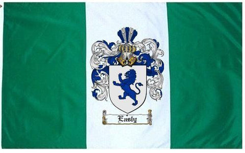Easly family crest coat of arms flag