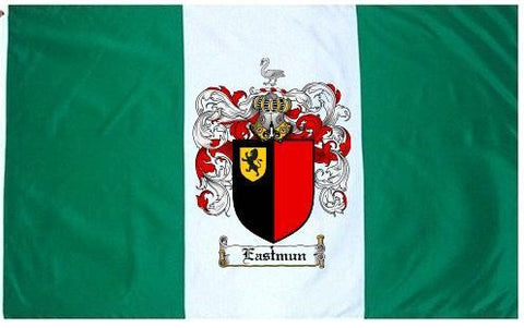 Eastmun family crest coat of arms flag