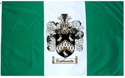 Eastwoods family crest coat of arms flag