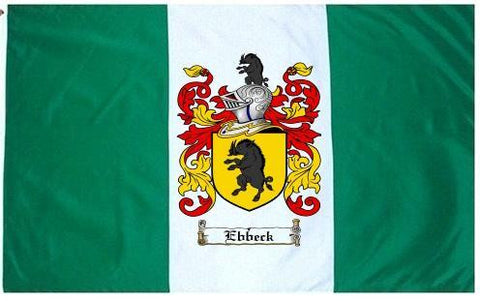 Ebbeck family crest coat of arms flag