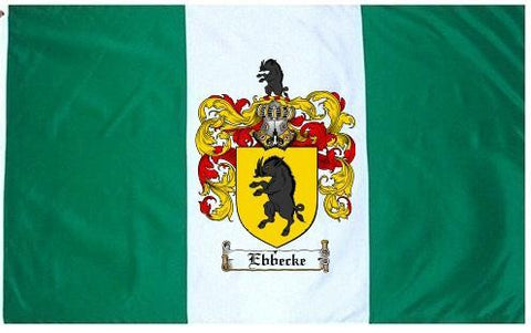 Ebbecke family crest coat of arms flag