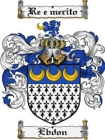 Ebdon coat of arms family crest download