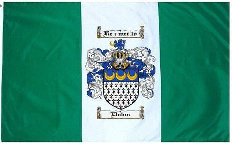 Ebdon family crest coat of arms flag
