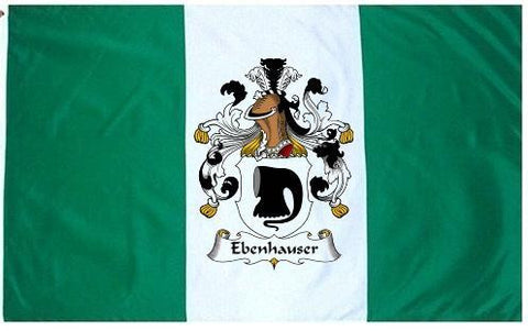 Ebenhauser family crest coat of arms flag