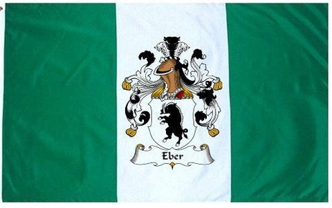 Eber family crest coat of arms flag