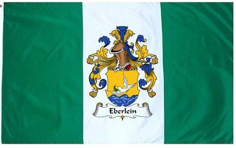 Eberlein family crest coat of arms flag