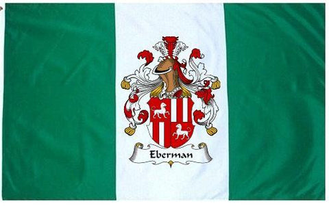 Eberman family crest coat of arms flag