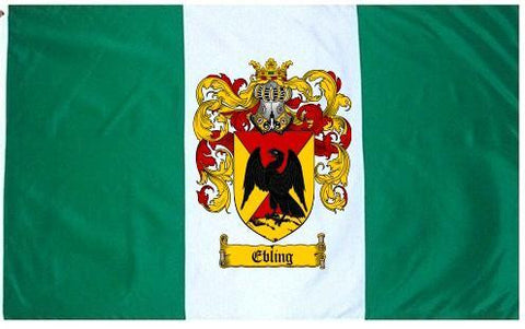 Ebling family crest coat of arms flag
