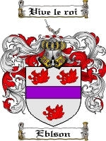 Eblson coat of arms family crest download