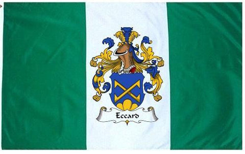 Eccard family crest coat of arms flag