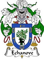 Echanove coat of arms family crest download