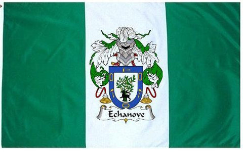 Echanove family crest coat of arms flag
