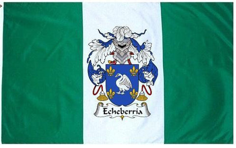 Echeberria family crest coat of arms flag