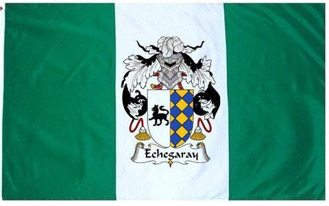 Echegaray family crest coat of arms flag