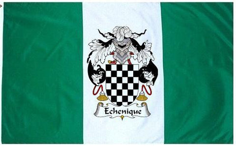 Echenique family crest coat of arms flag