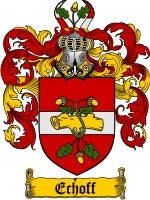 Echoff coat of arms family crest download