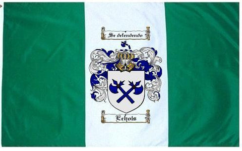 Echols family crest coat of arms flag