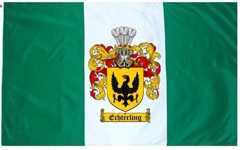 Echterling family crest coat of arms flag