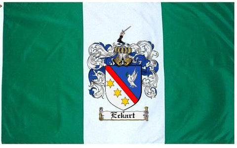 Eckart family crest coat of arms flag