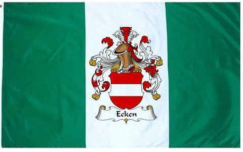 Ecken family crest coat of arms flag