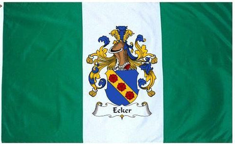 Ecker family crest coat of arms flag