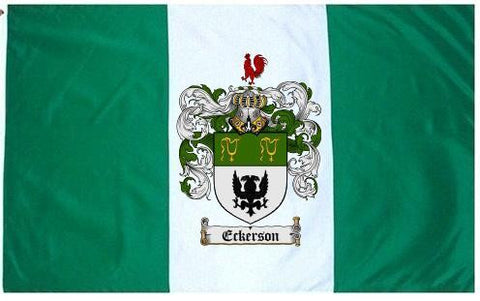 Eckerson family crest coat of arms flag