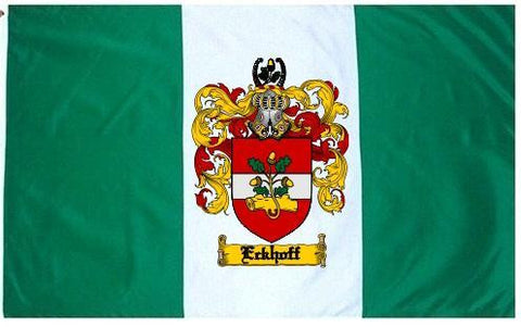 Eckhoff family crest coat of arms flag